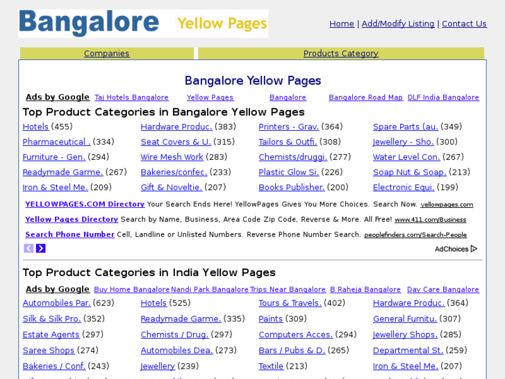 www.bangaloreyellowpages.net