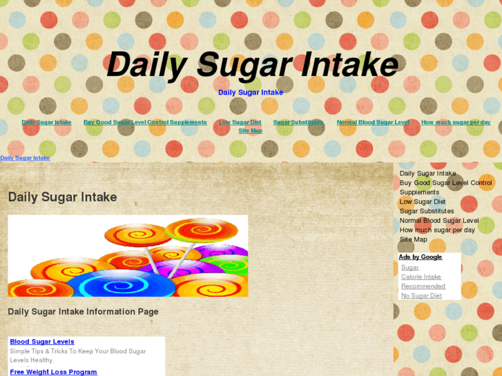 www.dailysugarintake.net