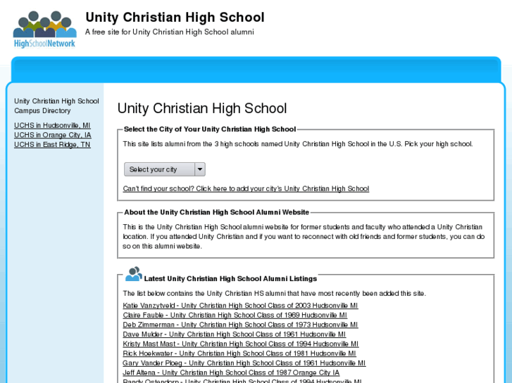 www.unitychristianhighschool.org