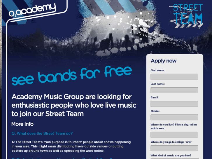 www.academystreetteam.co.uk