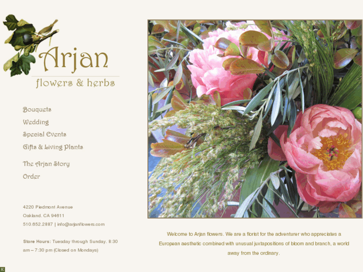 www.arjanflowers.com
