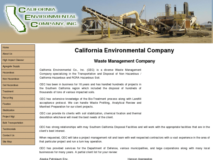 www.californiaenvironmentalcompany.com