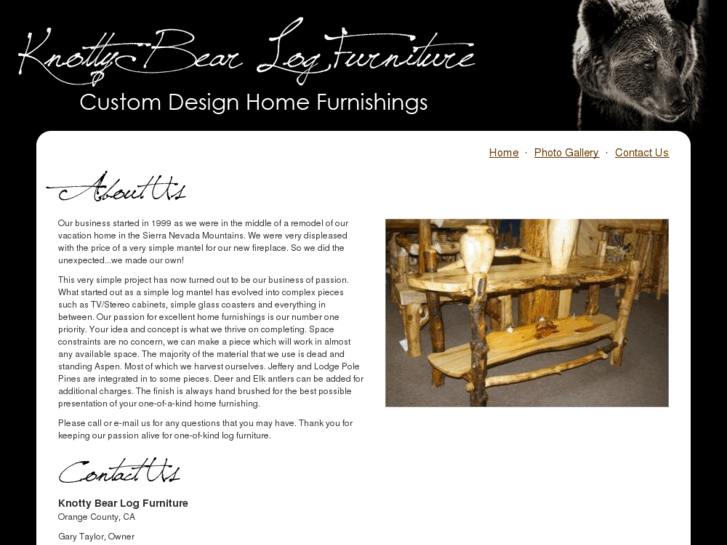 www.knottybearfurniture.com