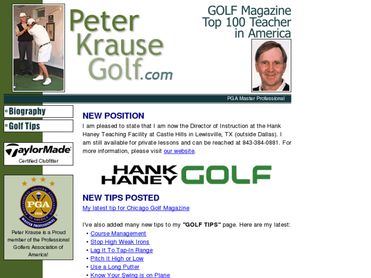 www.peterkrausegolf.com