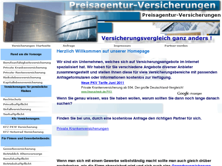 www.preisagentur-versicherungen.de