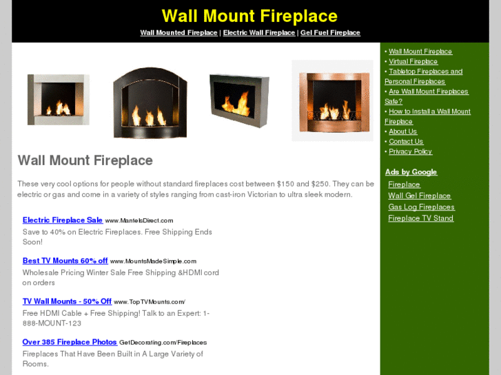 www.wallmountfireplace.org