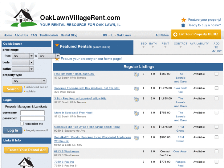 www.oaklawnvillagerent.com