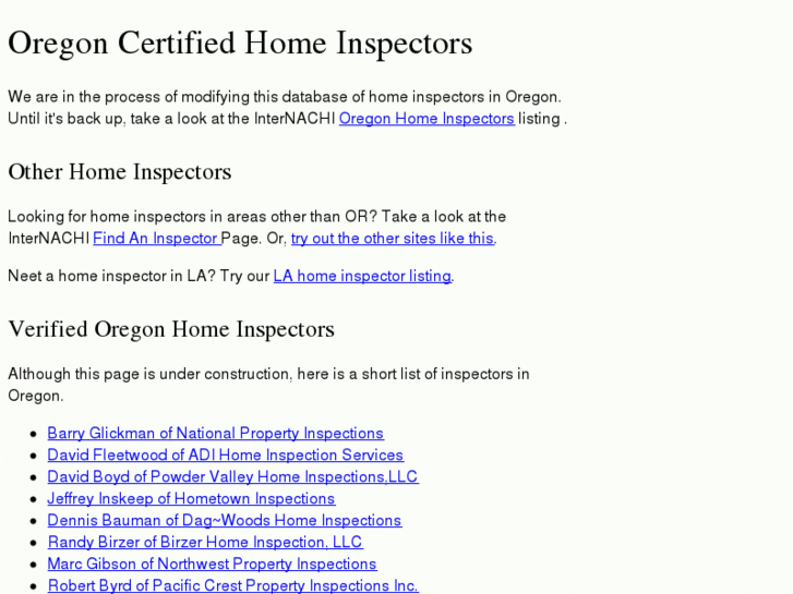 www.orhomeinspector.org