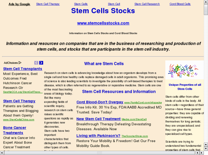 www.stemcellsstocks.com