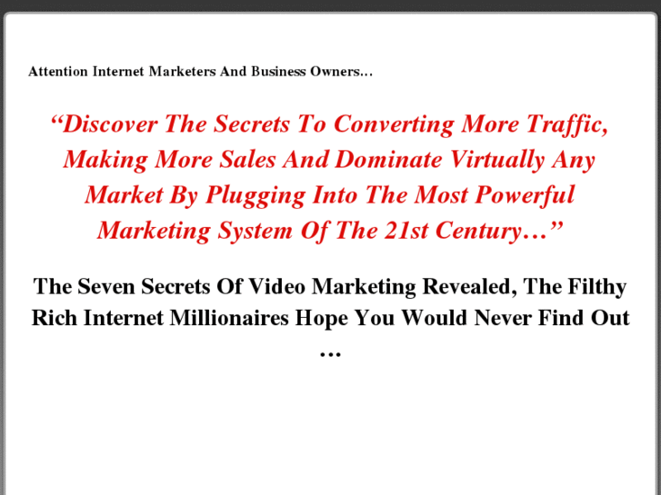 www.bestvideomarketingsecrets.com