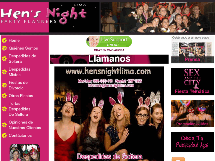 www.hensnightlima.com