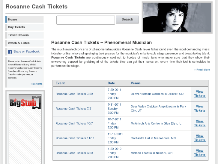 www.rosannecashtickets.com