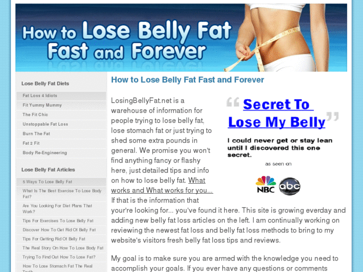 www.losingbellyfat.net