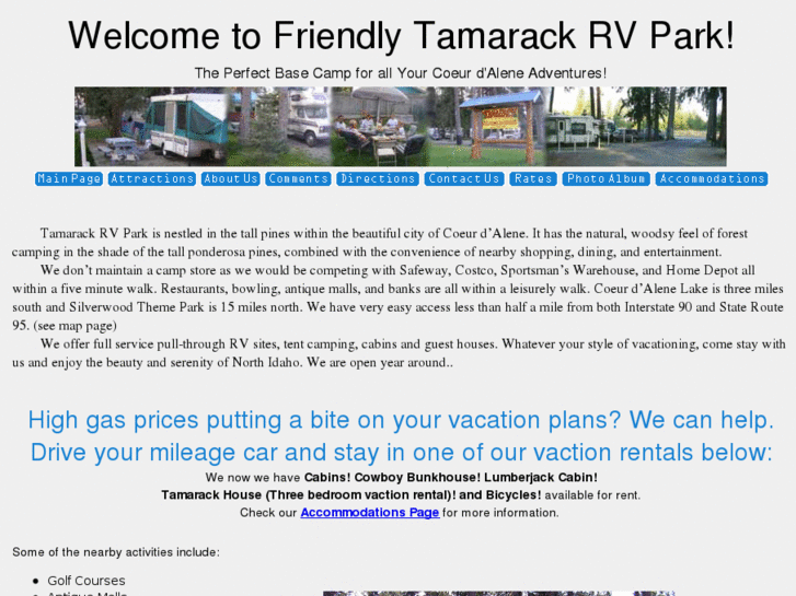 www.tamarackrvpark.com