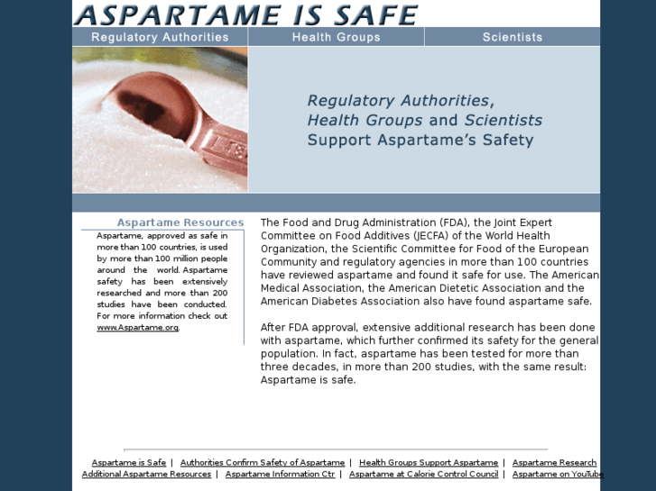 www.aspartameissafe.com