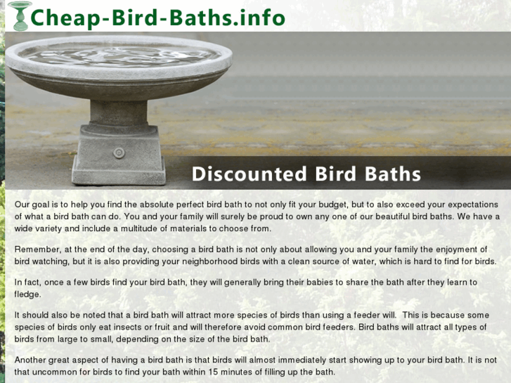 www.cheap-bird-baths.info