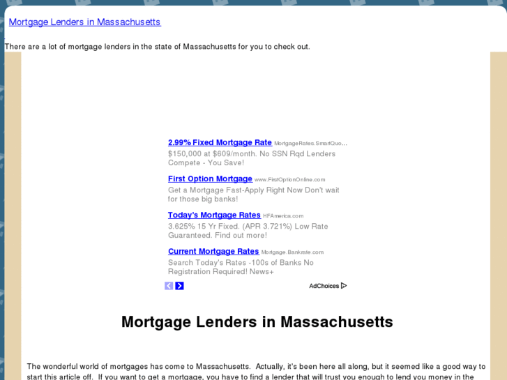 www.mortgagelendersinmassachusetts.com