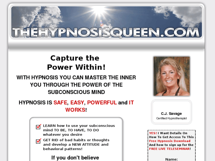 www.thehypnosisqueen.com