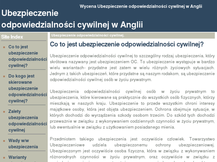 www.ubezpieczenie-od-odpowiedzialnosci-cywilnej-uk.com