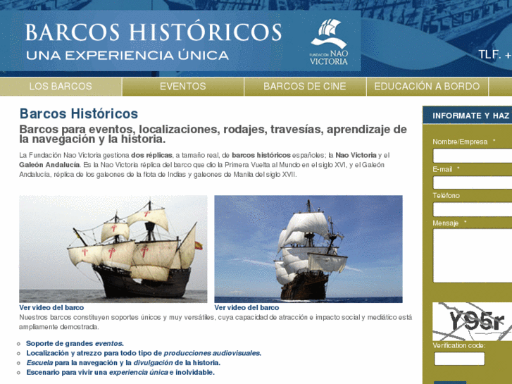 www.alquilerdebarcoshistoricos.es