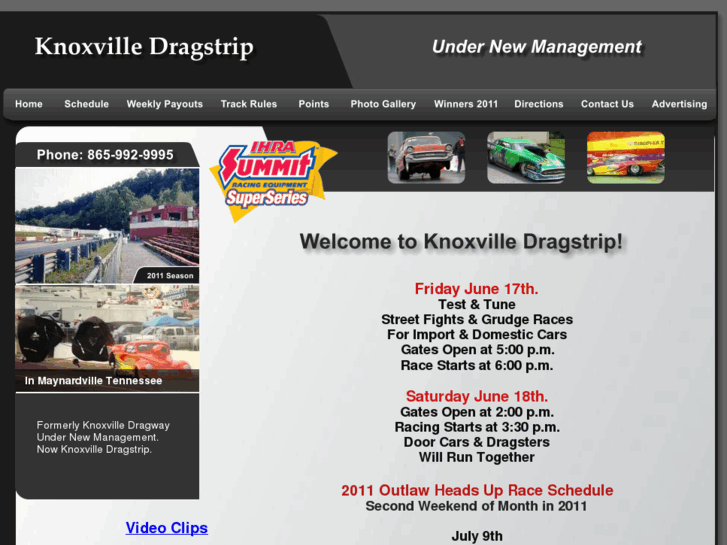 www.knoxvilledragstrip.com