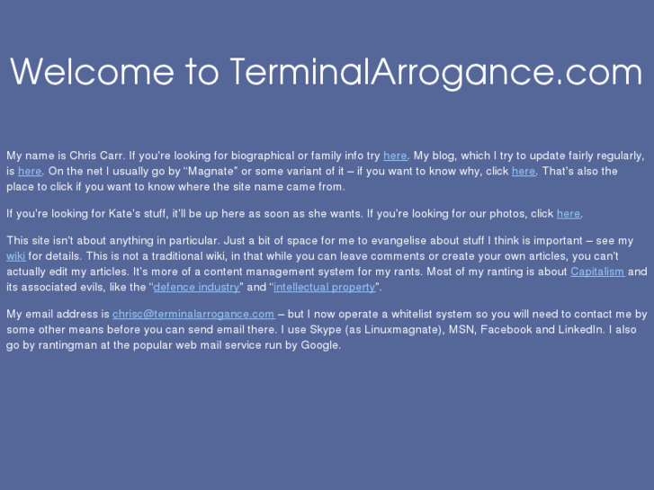 www.terminalarrogance.com