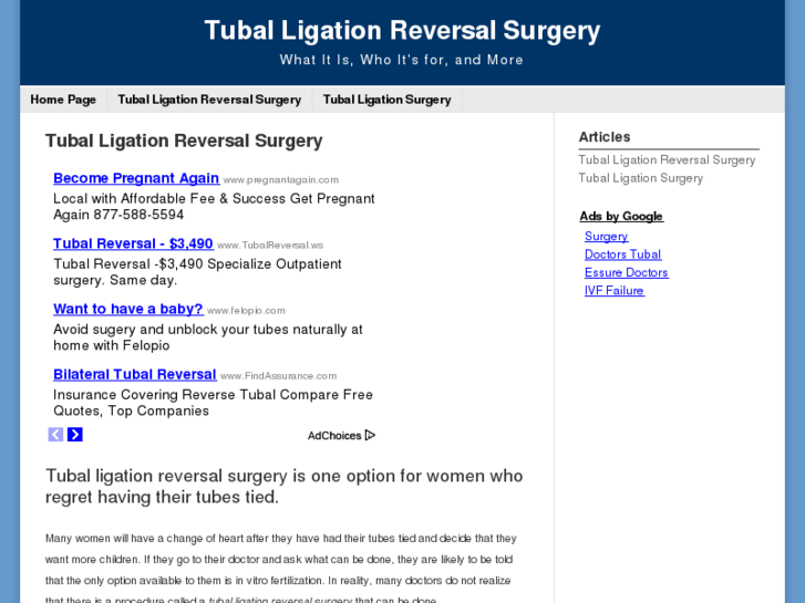 www.tuballigationreversalsurgery.net