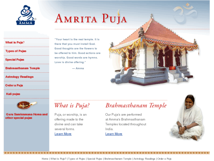 www.amritapuja.org