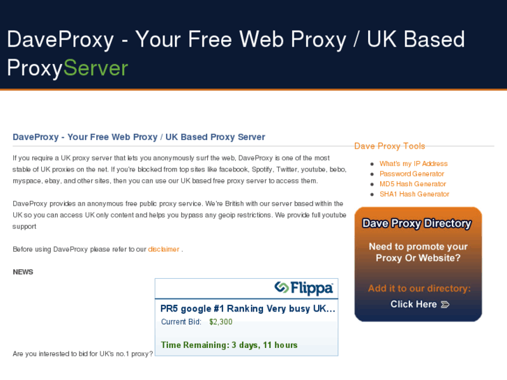 www.daveproxy.co.uk