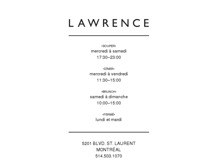 www.lawrencerestaurant.com