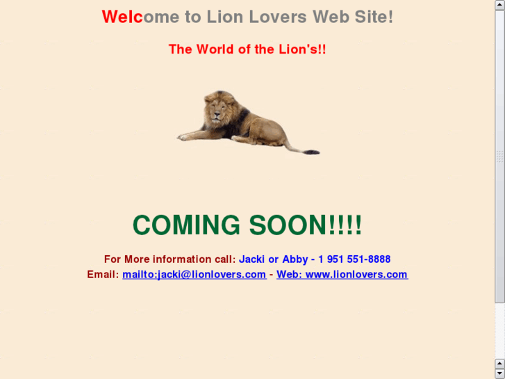 www.lionlovers.com