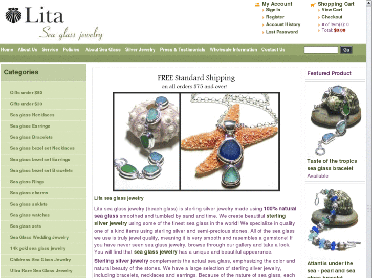 www.litaseaglassjewelry.com