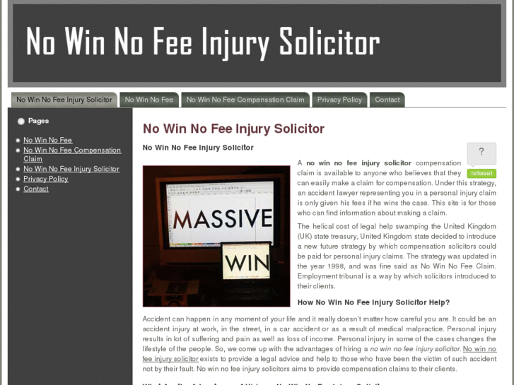 www.nowinnofeeinjurysolicitor.com