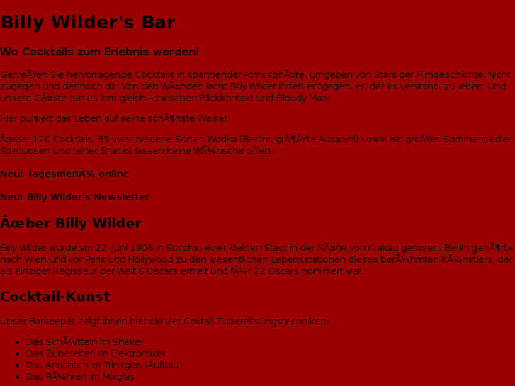 www.billy-wilders.com