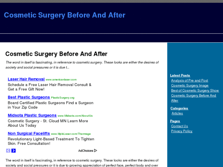 www.cosmeticsurgerybeforeandafter.org