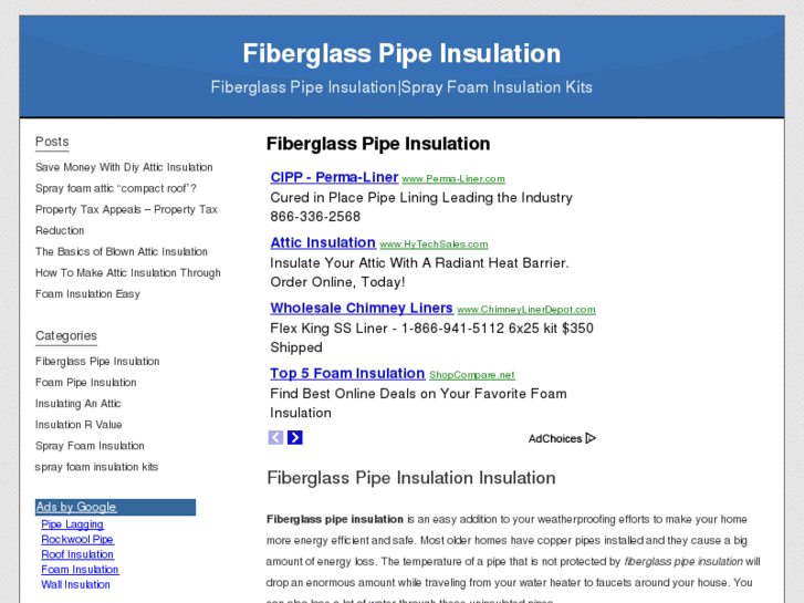 www.fiberglasspipeinsulation.net