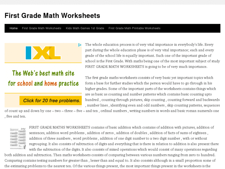 www.firstgrademathworksheets.info