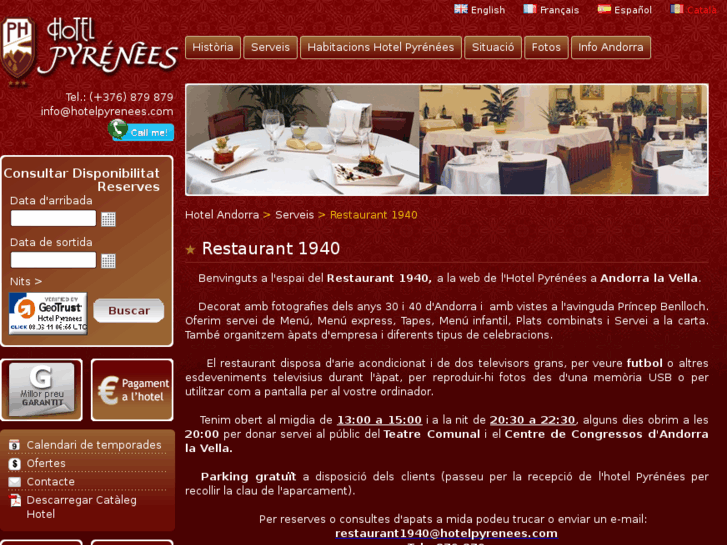 www.restaurantpyrenees.com