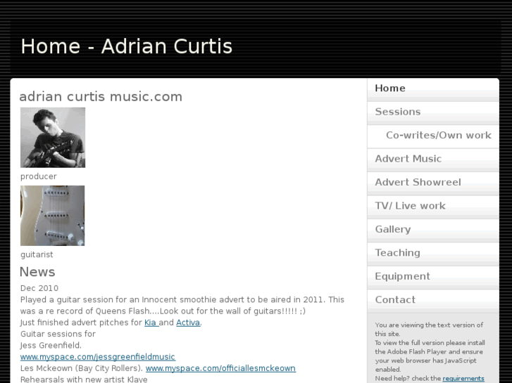 www.adriancurtismusic.com