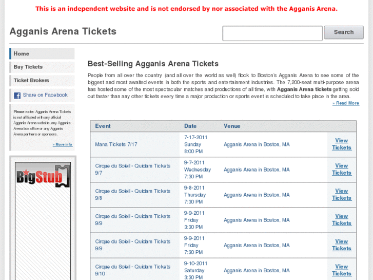 www.agganisarenatickets.com