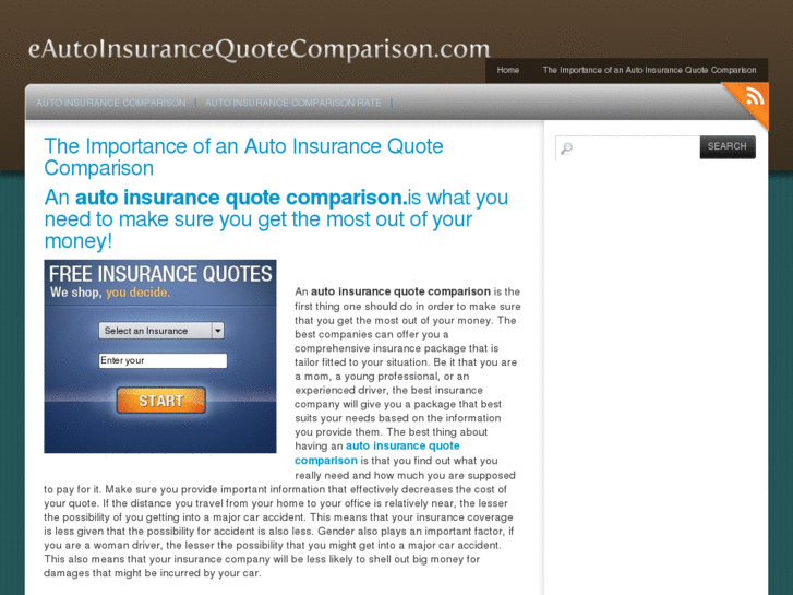 www.eautoinsurancequotecomparison.com