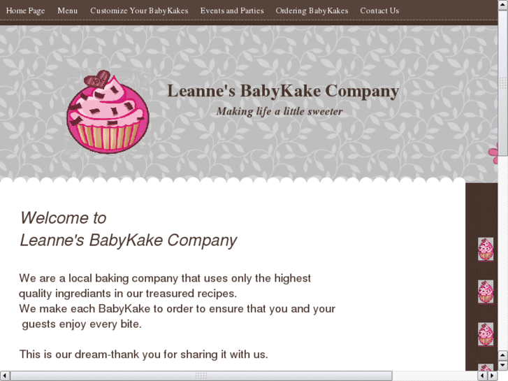 www.leannesbabykakecompany.net