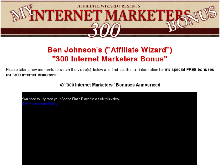 www.my300internetmarketersbonus.com