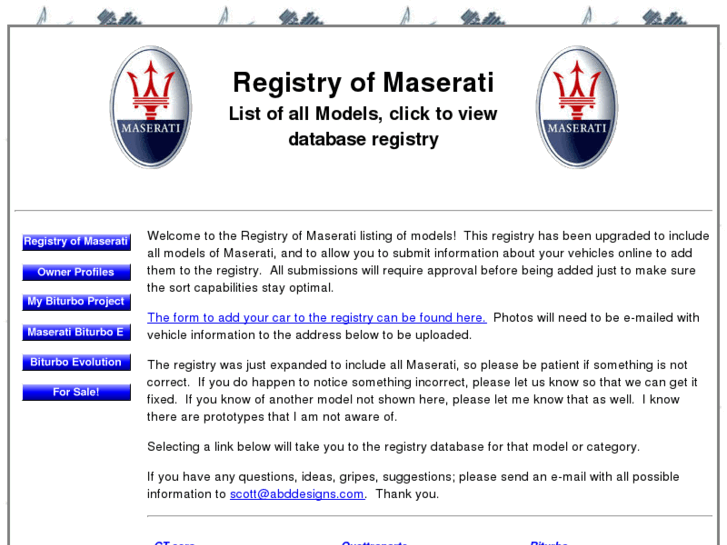 www.registryofmaserati.com