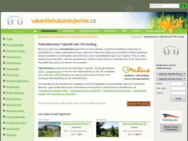 www.vakantiehuizen-tsjechie.info