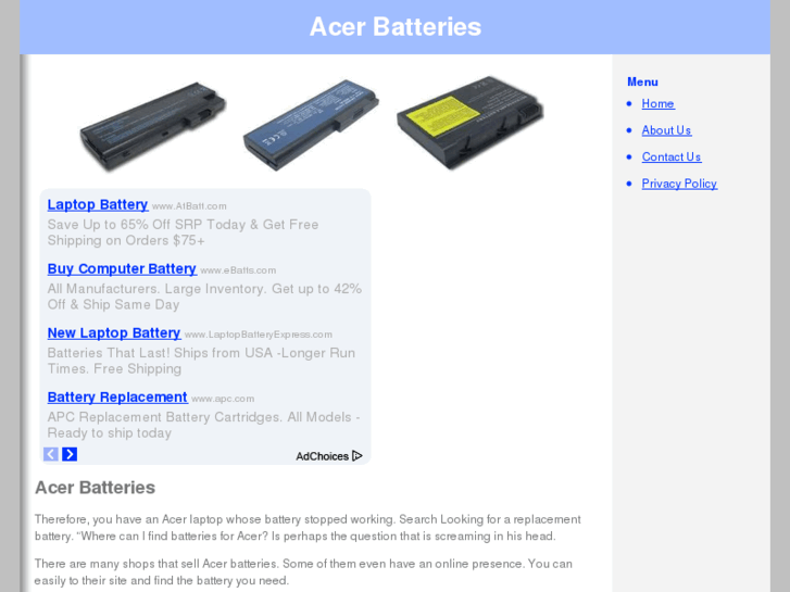 www.acerbatteries.net