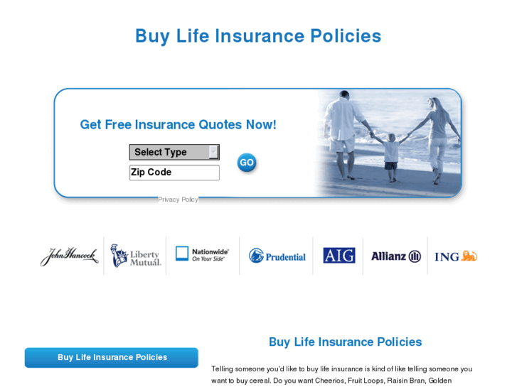 www.buylifeinsurancepolicies.com