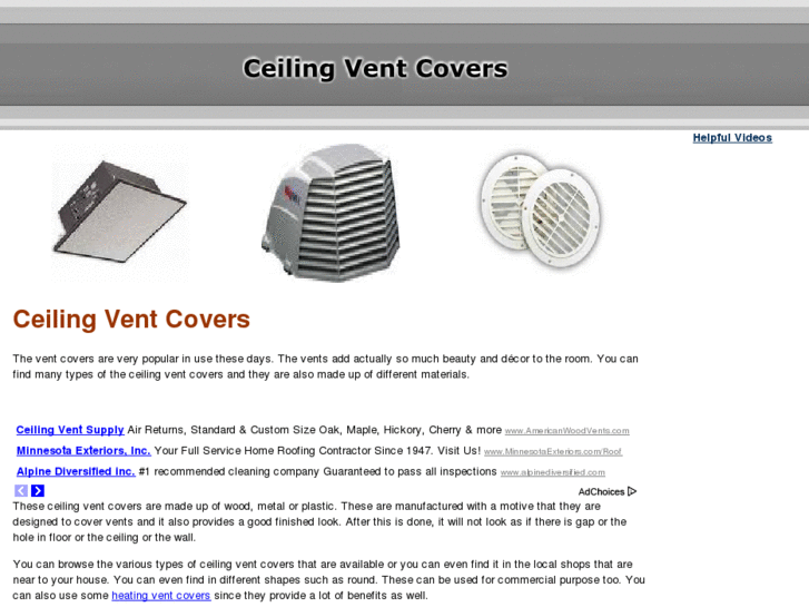 www.ceilingventcovers.net