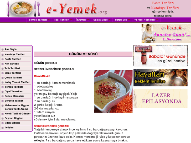 www.e-yemek.org