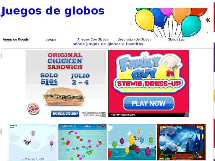 www.juegosdeglobos.com